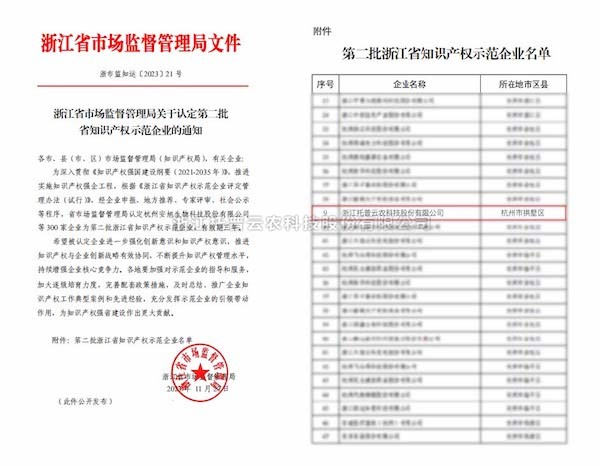 喜报丨玛雅吧获评“第二批浙江省知识产权示范企业”