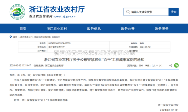2023年度浙江省智慧农业“百千”工程成就案例颁布！玛雅吧4大案例成功入选