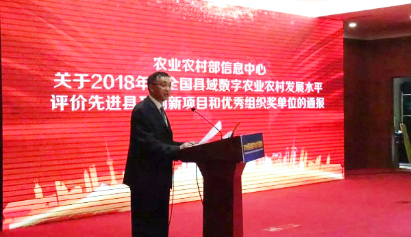 王幼兵主任上台传递获奖名单