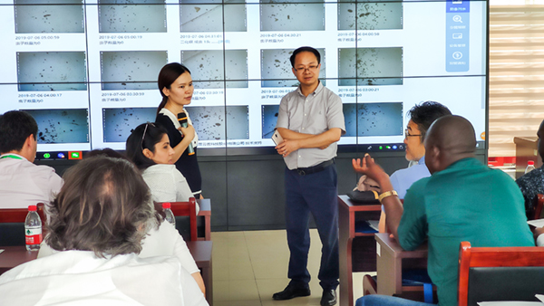  朱旭华副总经理与代表们萦绕虫情测报深刻互换